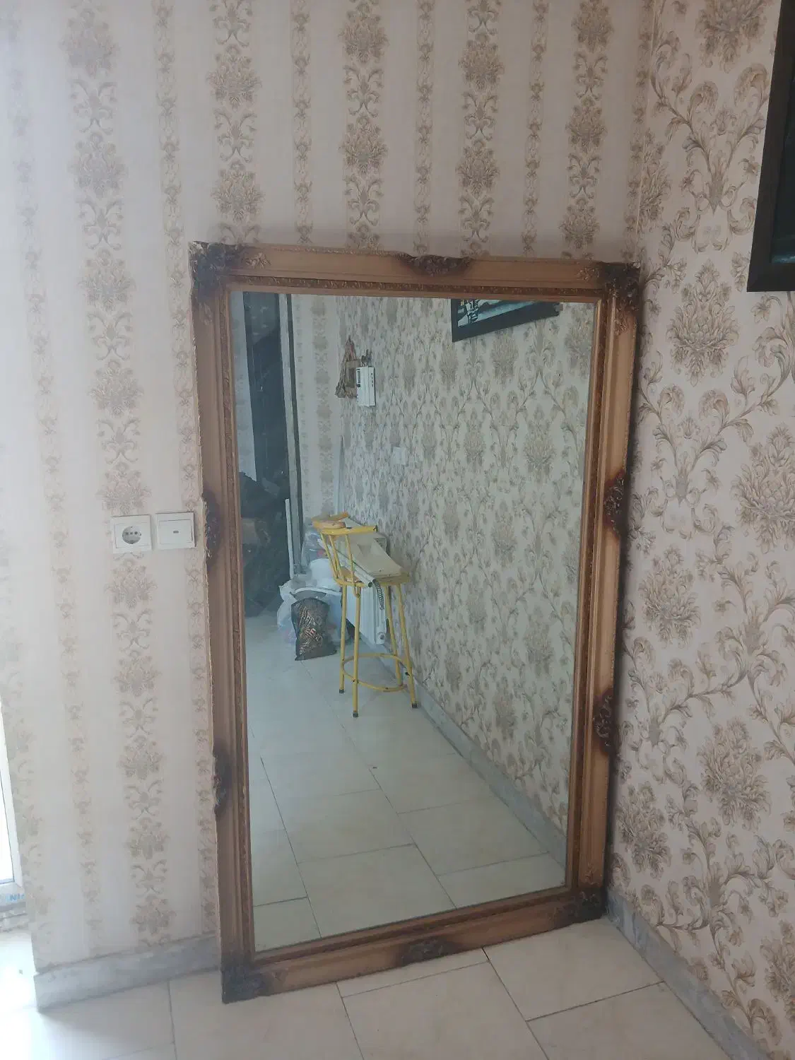 آینه قدی قاب تزئینی|آینه|فولادشهر, مسکن مهر فولادشهر|دیوار