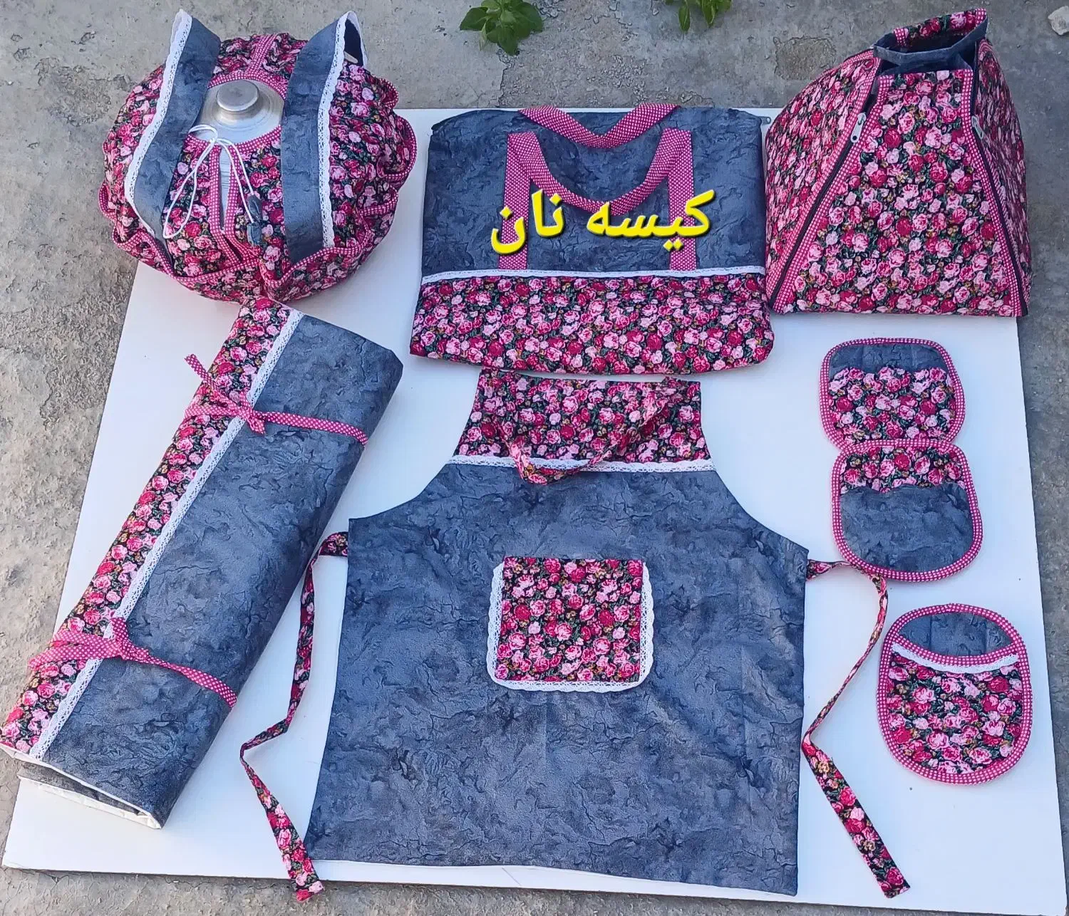 دوخت تخصصی سرویس اشپزخانه عروس بابهترین کیفیت|سفره، حوله، دستمال آشپزخانه|بجنورد, |دیوار