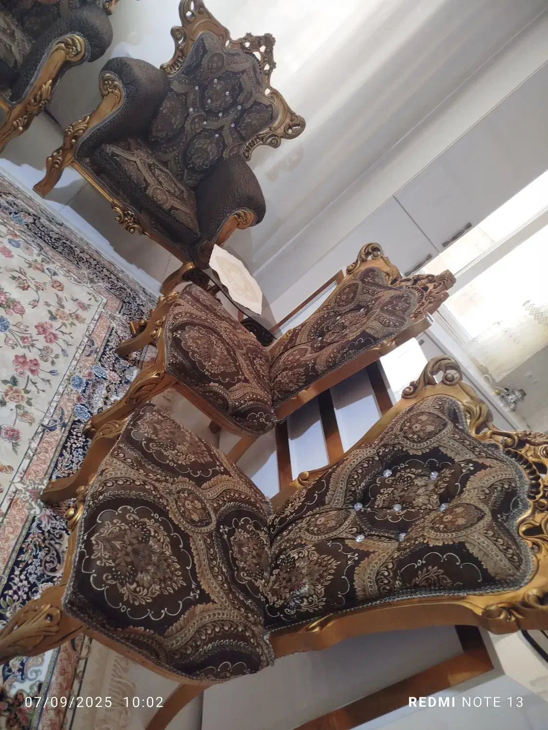 مبل سلطنتی 9 نفره|مبلمان خانگی و میز عسلی|کرمانشاه, |دیوار