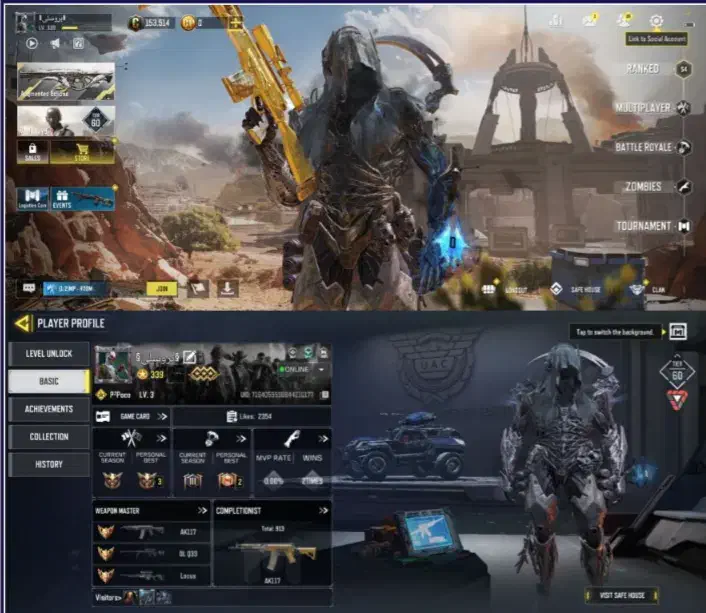 اکانت خفن|کنسول، بازی ویدئویی و آنلاین|کرج, جهانشهر|دیوار