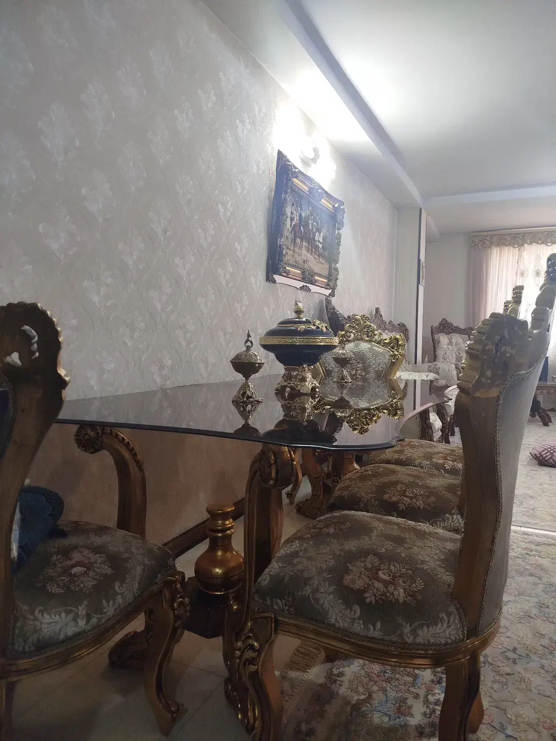 میز ناهار خوری ۶ نفره استیل|میز و صندلی غذاخوری|محمدشهر, محمدشهر|دیوار