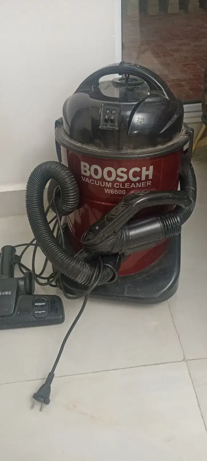 جاروبرقی بوش سطلی کاملا موتوری سالم|جاروبرقی، جارو شارژی، بخارشو|سنگر, |دیوار