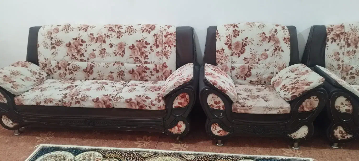 مبلمان راحتی ۷نفره|مبلمان خانگی و میز عسلی|قم, محمد آباد|دیوار