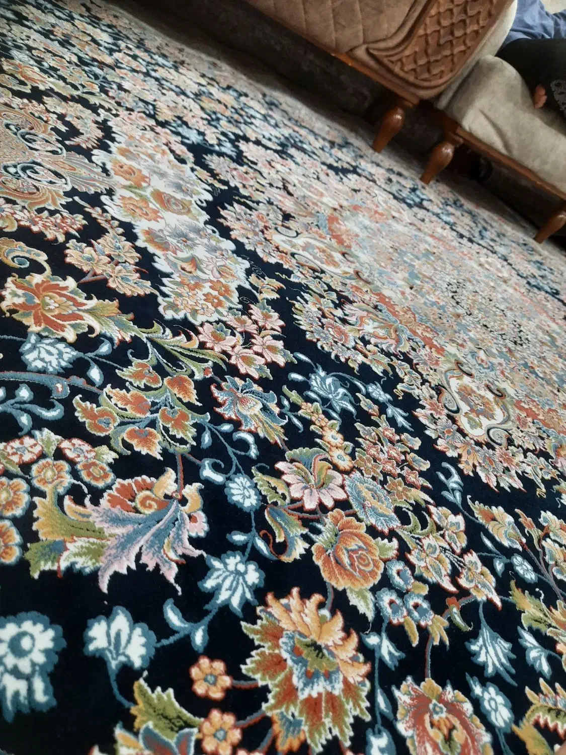 ۲ عدد فرش ۱۲ متری و یک فرش ۹متری بسیار زیبا|فرش|ری, دیلمان|دیوار