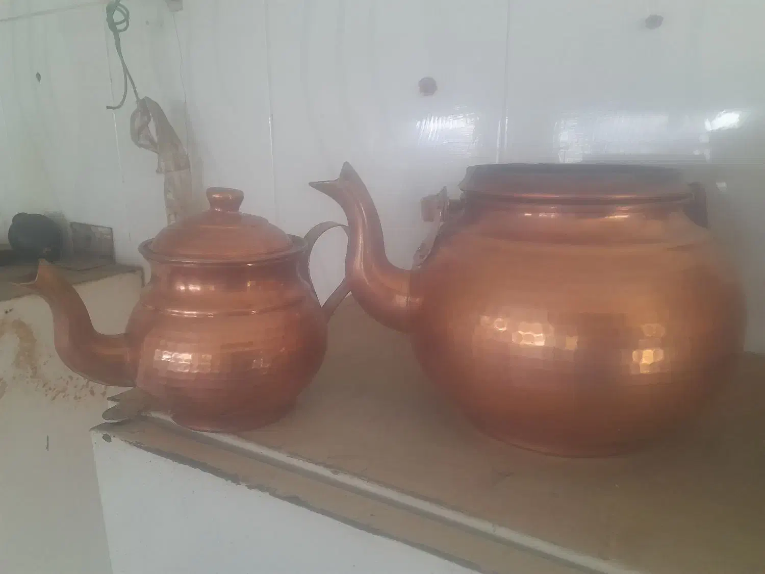 کتری وقوری مسی|قوری، کتری، قهوهساز دستی|نیشابور, ریوند|دیوار