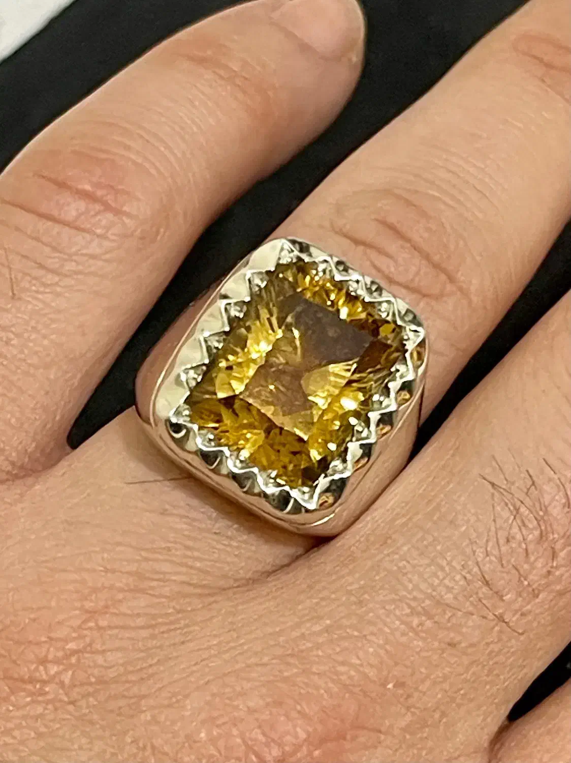 انگشتر نقره سیترین|جواهرات|تهران, پونک|دیوار