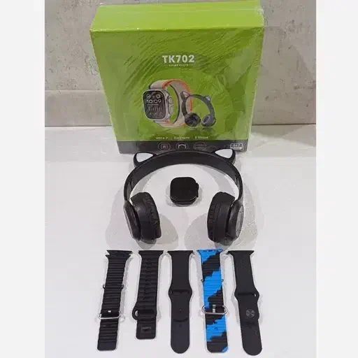 پک ساعت هوشمند + هدفون بلوتوثی + 5 بند|لوازم جانبی موبایل و تبلت|کرج, گوهردشت|دیوار