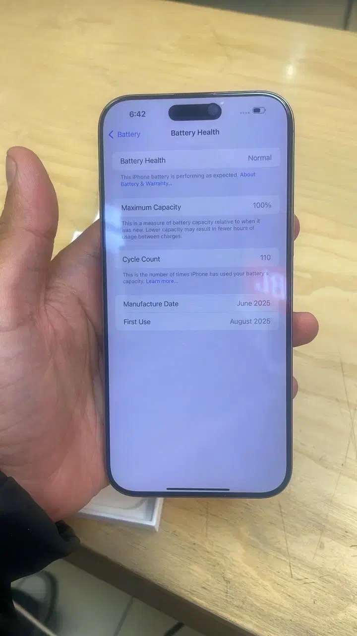 گوشی ۱۶ پرومکس باطری ۱۰۰٪ بدون خط و خش|موبایل|شیراز, قدوسی غربی|دیوار