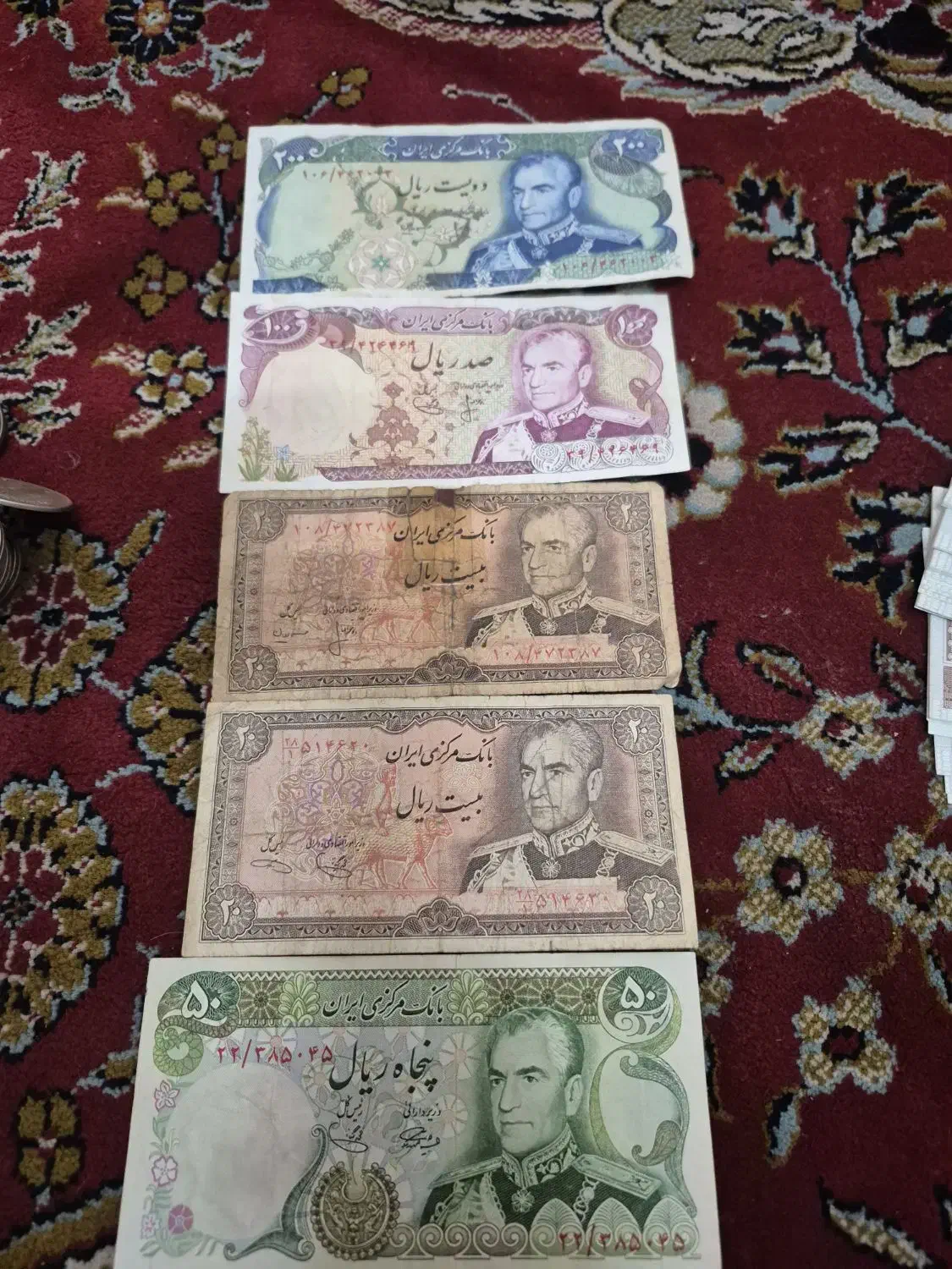 اسکناس وسکه شاهی|کلکسیون سکه، تمبر، اسکناس|یزد, |دیوار