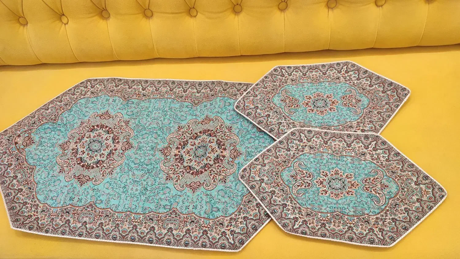 سه تیکه ترمه نونو شکار|پرده، رانر، رومیزی|مشهد, فاطمیه|دیوار