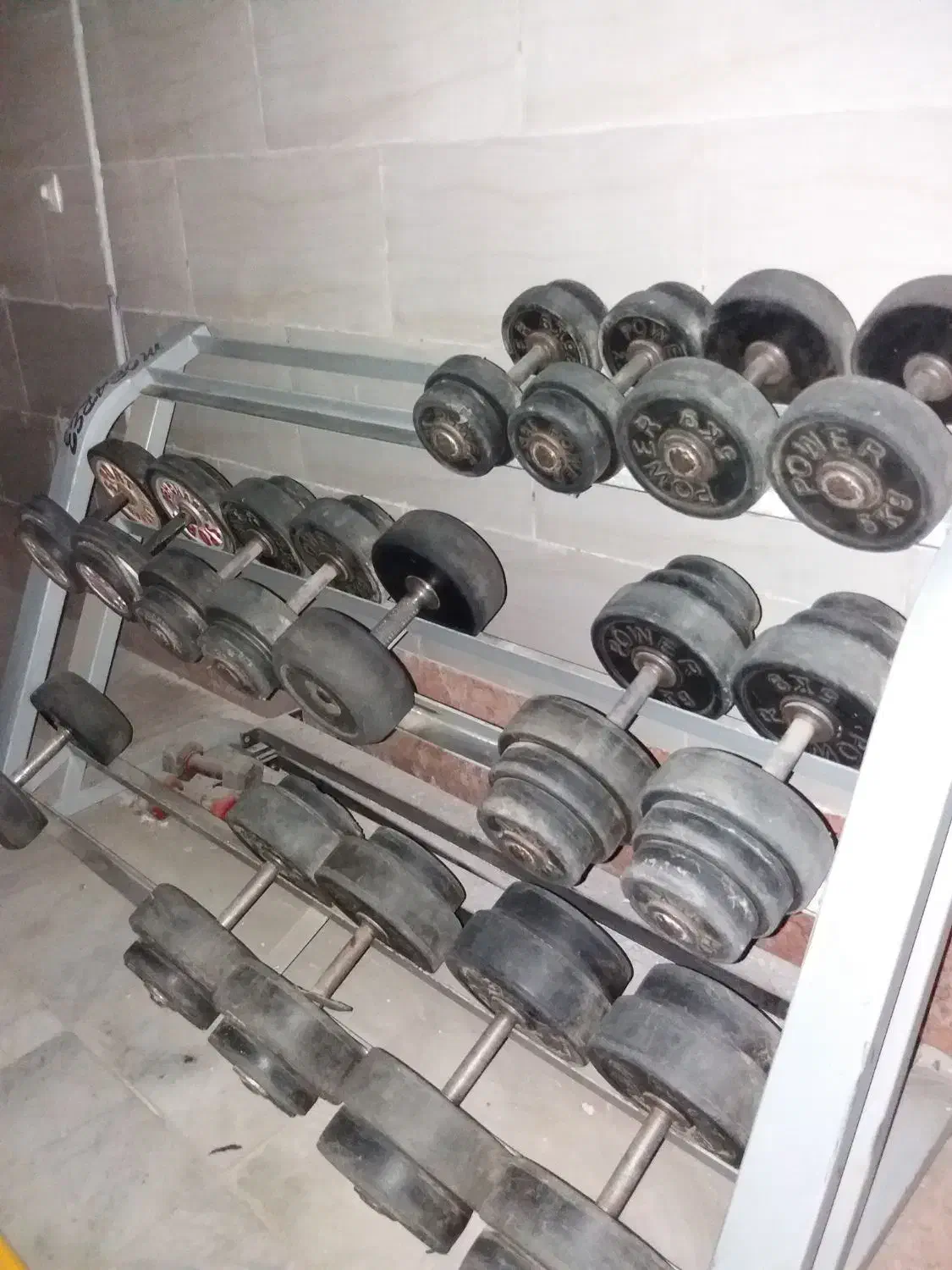 فروش دمبل باشگاهی و جا دمبلی|تجهیزات ورزشی|کرج, خرمدشت|دیوار