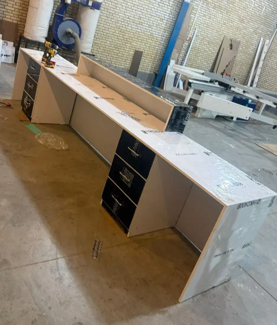 فروش میز کانتر/صفر و اقساطی/6 عدد کشو/هایگلاس|دفتر کار|زاهدان, |دیوار