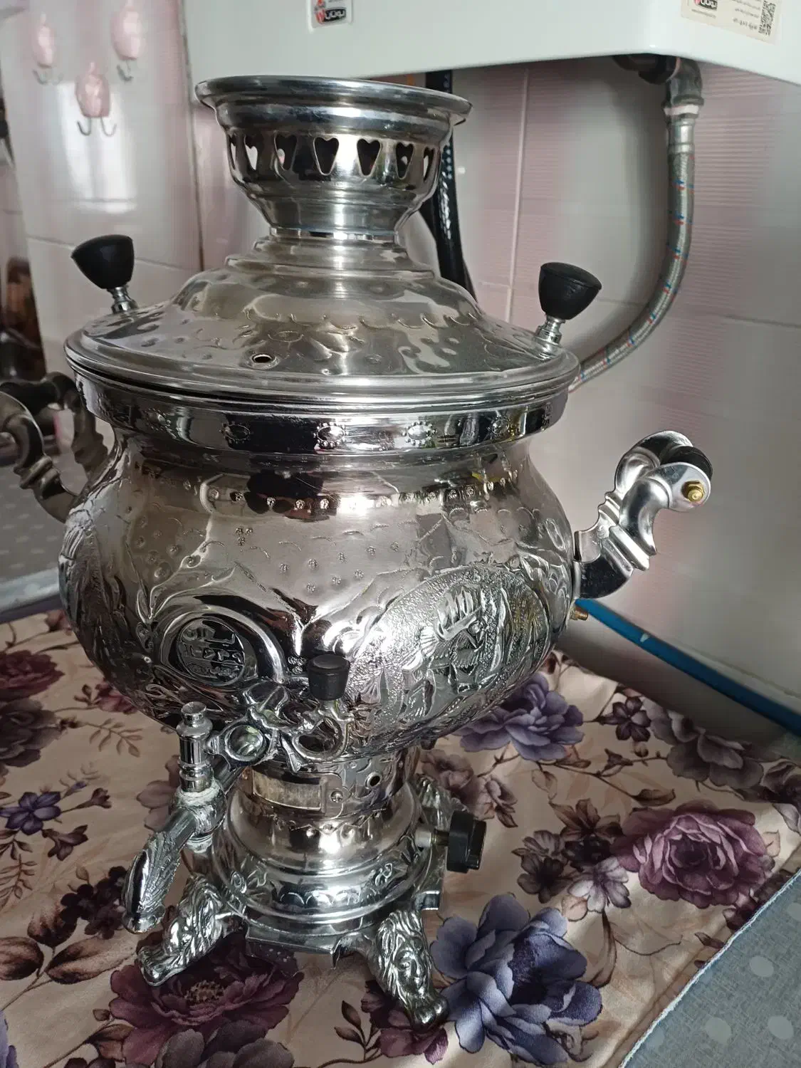 سماور ۸ لیتری|سماور، چای‌ساز، قهوه‌ساز|قروه, |دیوار