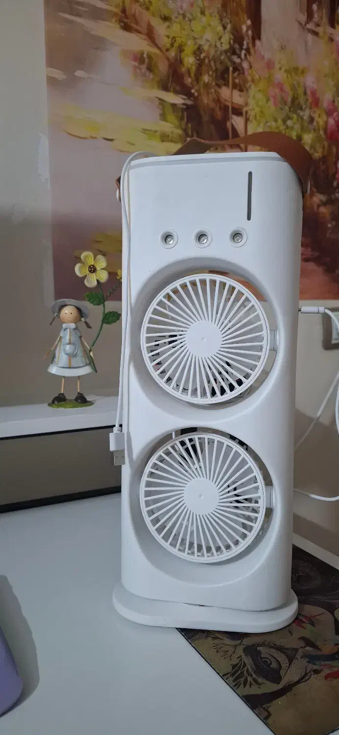 فن دوقلو مه پاش شارژی|پنکه و تصفیهکنندهٔ هوا|ری, فیروزآبادی|دیوار