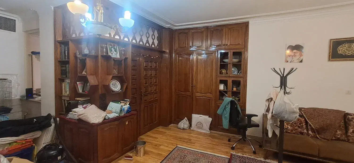 دکور تمام چوب کمد دبواری|کتابخانه، شلف، قفسه‌های دیواری|تهران, صد دستگاه|دیوار