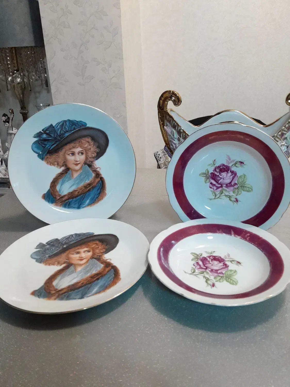 بشقاب ومیوه خوری دنسی چک|ظروف سرو و پذیرایی|رشت, حمیدیان|دیوار