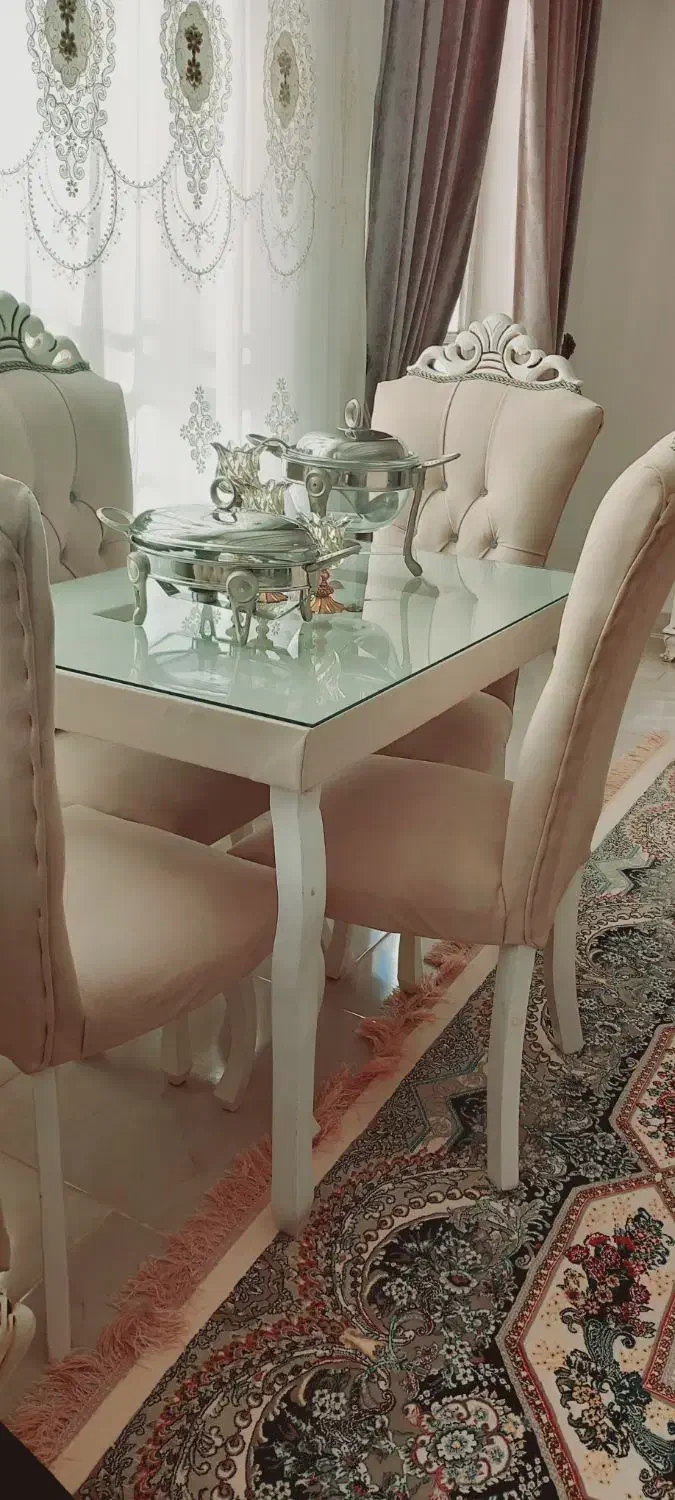 میزغذاخوری نو مناسب جهیزیه|میز و صندلی غذاخوری|زاوه, |دیوار