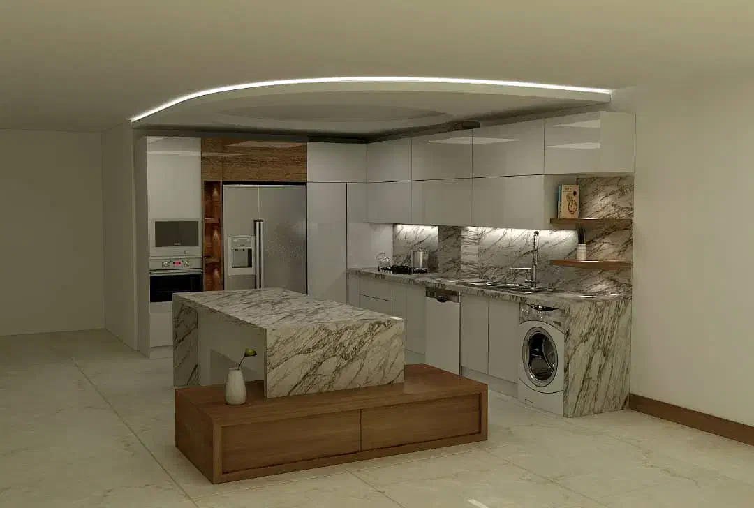 اجرا کناف کابینت کاغذ پرده میکروسمت|خدمات پیشه و مهارت|اصفهان, باغ دریاچه|دیوار