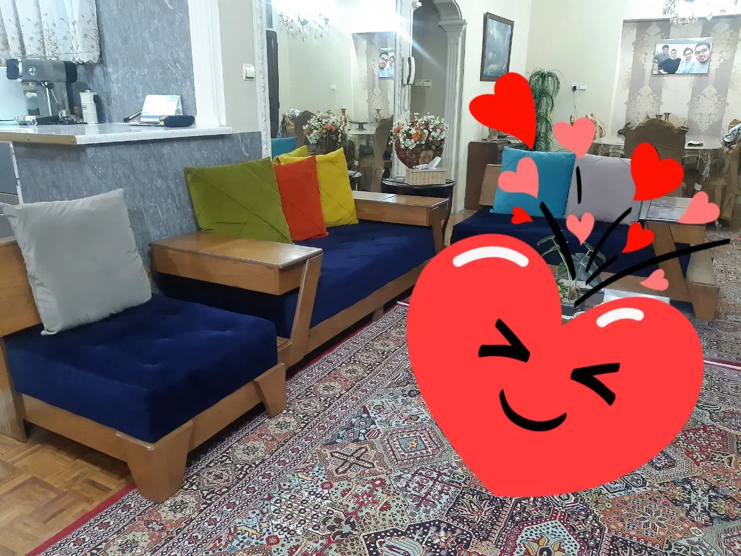 فروش مبل راحتی ۹ نفره|مبلمان خانگی و میز عسلی|تهران, توحید|دیوار