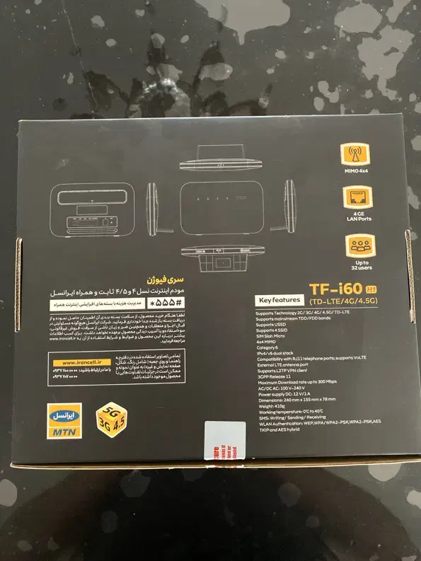 مودم ایرانسل TF i60|مودم و تجهیزات شبکه|تبریز, |دیوار