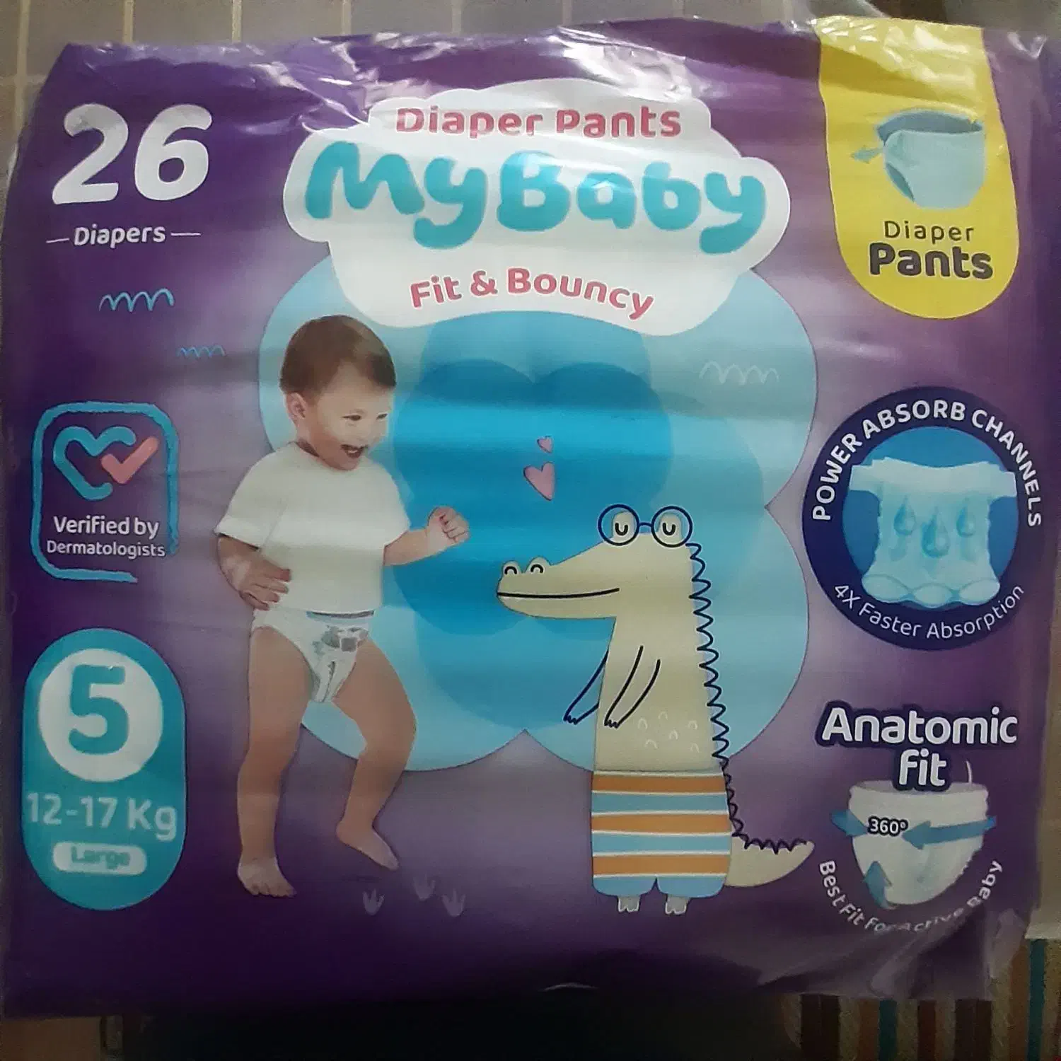 پوشک شورتی مای بیبی سایز ۵ (۲۶ عددی) نو|اسباب و اثاث بچه|بجنورد, |دیوار