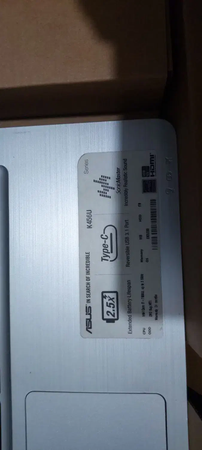 لپتاب ایسوس k456u laptop asus|رایانه همراه|شیراز, آزادگان|دیوار