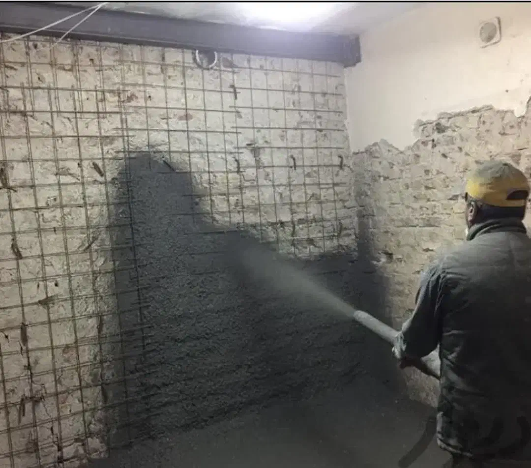 پلاستر با دستگاه شات کریت (ملات پاش)|خدمات پیشه و مهارت|گتوند, |دیوار