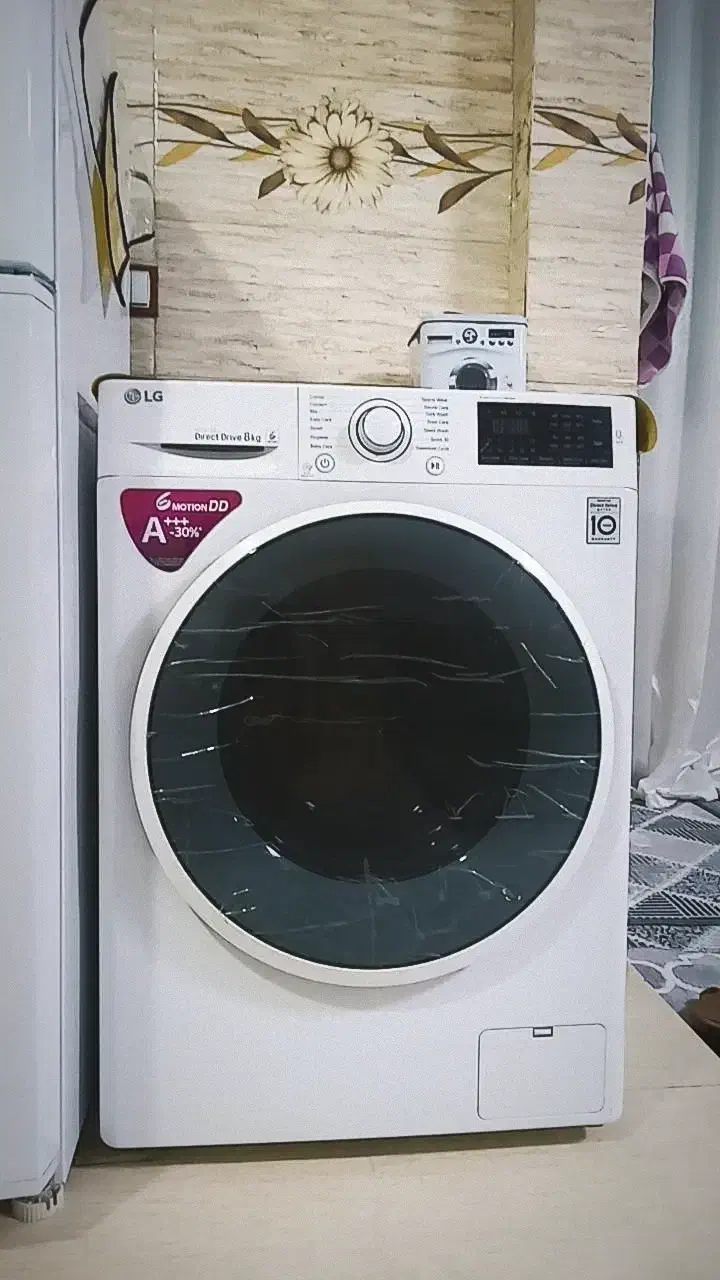 لباسشویی الجی مناسب جهیزیه ۸ کیلو لمسی|ماشین لباسشویی و خشک‌کن لباس|کرمانشاه, |دیوار