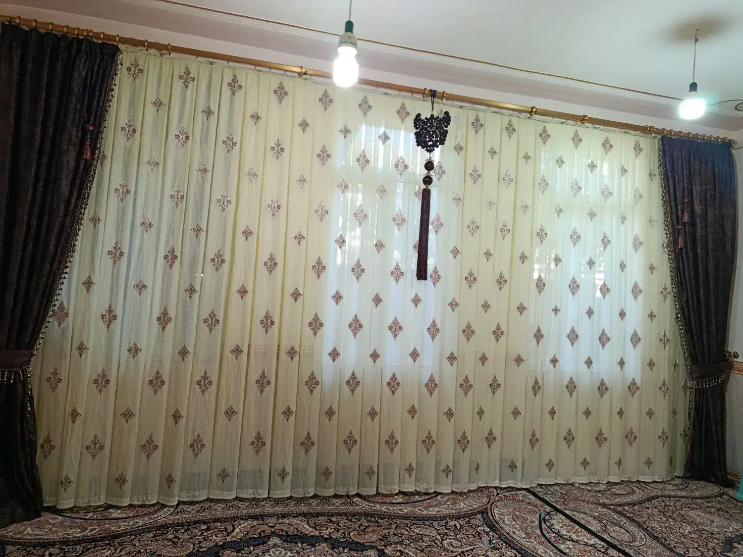 پرده ی حریر ترک|پرده، رانر، رومیزی|سنقر, |دیوار