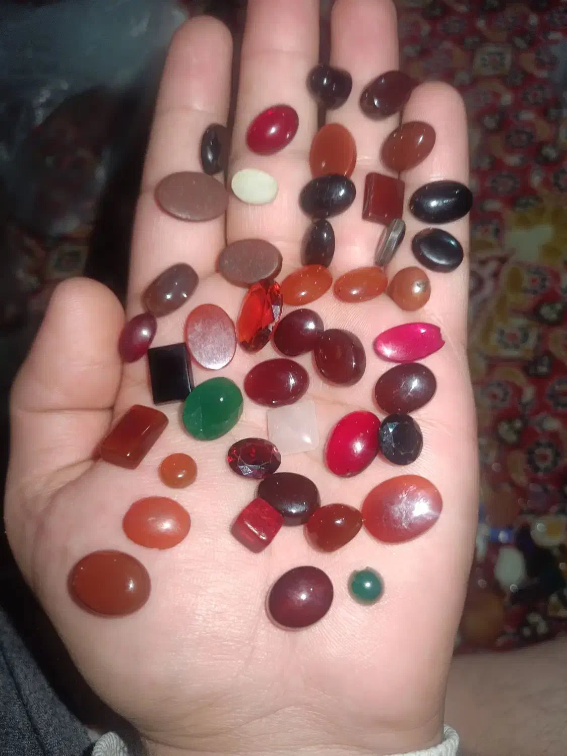 نگین های عقیق فیروزه شجری یاقوت شرفشمس|جواهرات|بستان آباد, |دیوار