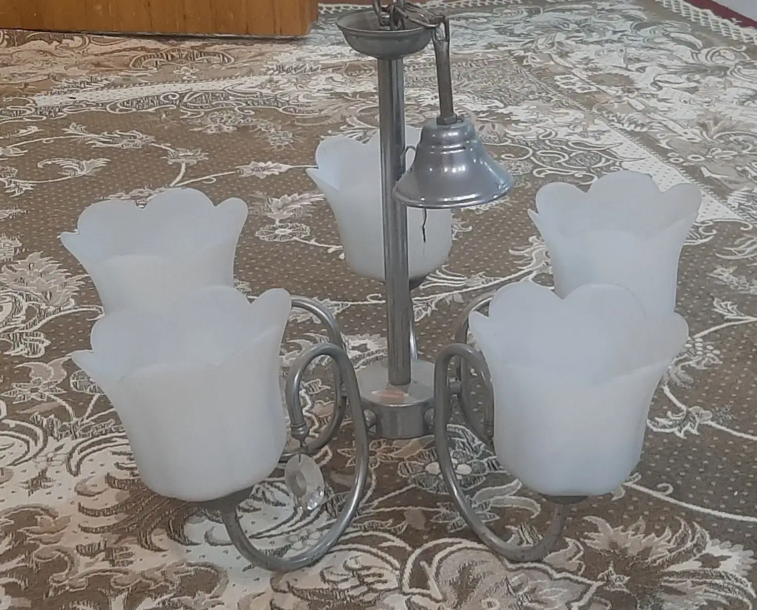 دو عدد لوستر پنچ شعله|لوستر و چراغ آویز|چابهار, |دیوار