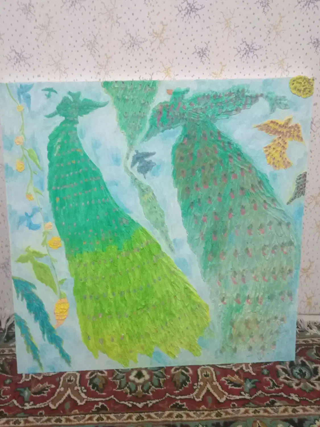 تابلوگچبری نقاشی شده با آبرنگ|تابلو، نقاشی، عکس|بابل, |دیوار