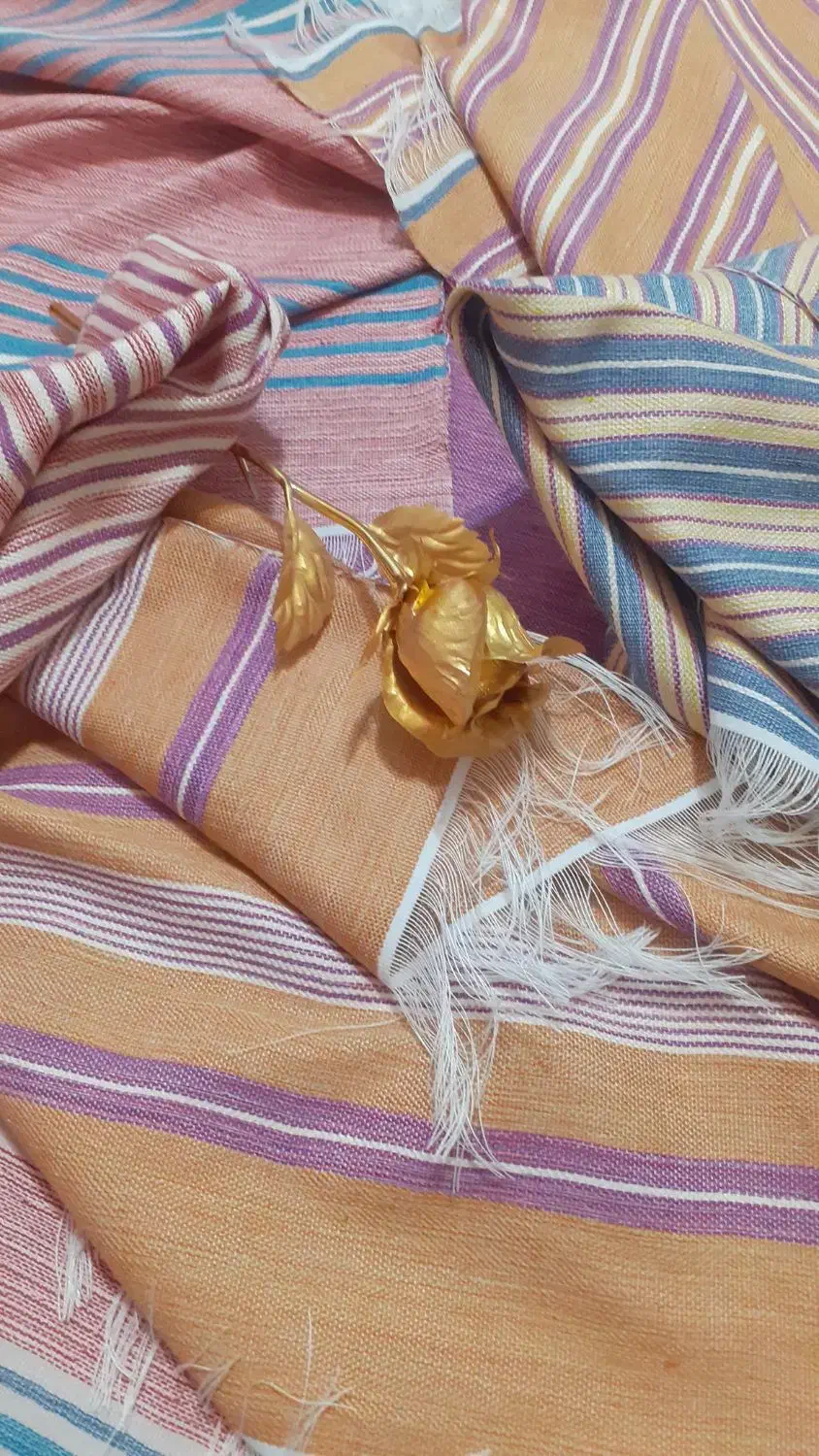 حوله و دستمالهای نخی دستبافت|سفره، حوله، دستمال آشپزخانه|یزد, |دیوار