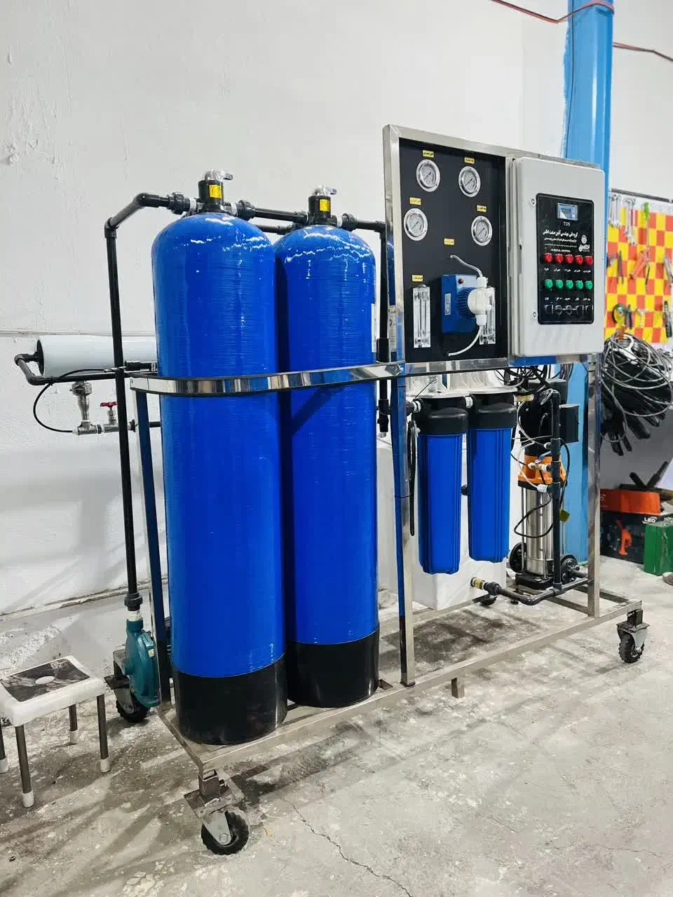 تصفیه آب گستران اطلس/GHAK609/قم/طرح ماژول 100متری|آب‌سردکن و تصفیه آب|زاهدان, |دیوار