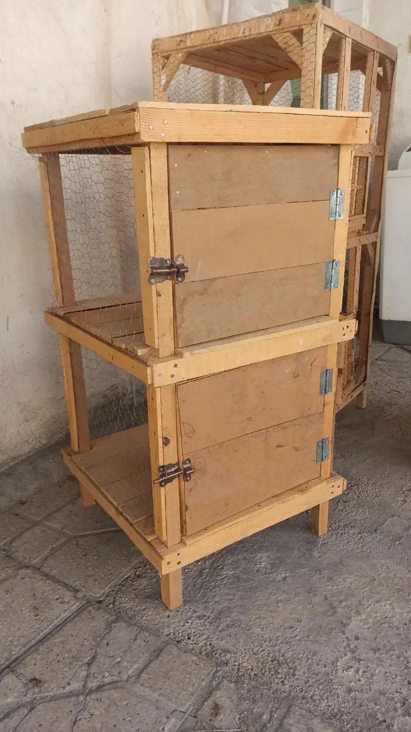 قفس جفت گاه دوطبق و سه طبق|لوازم جانبی حیوانات|جهرم, |دیوار