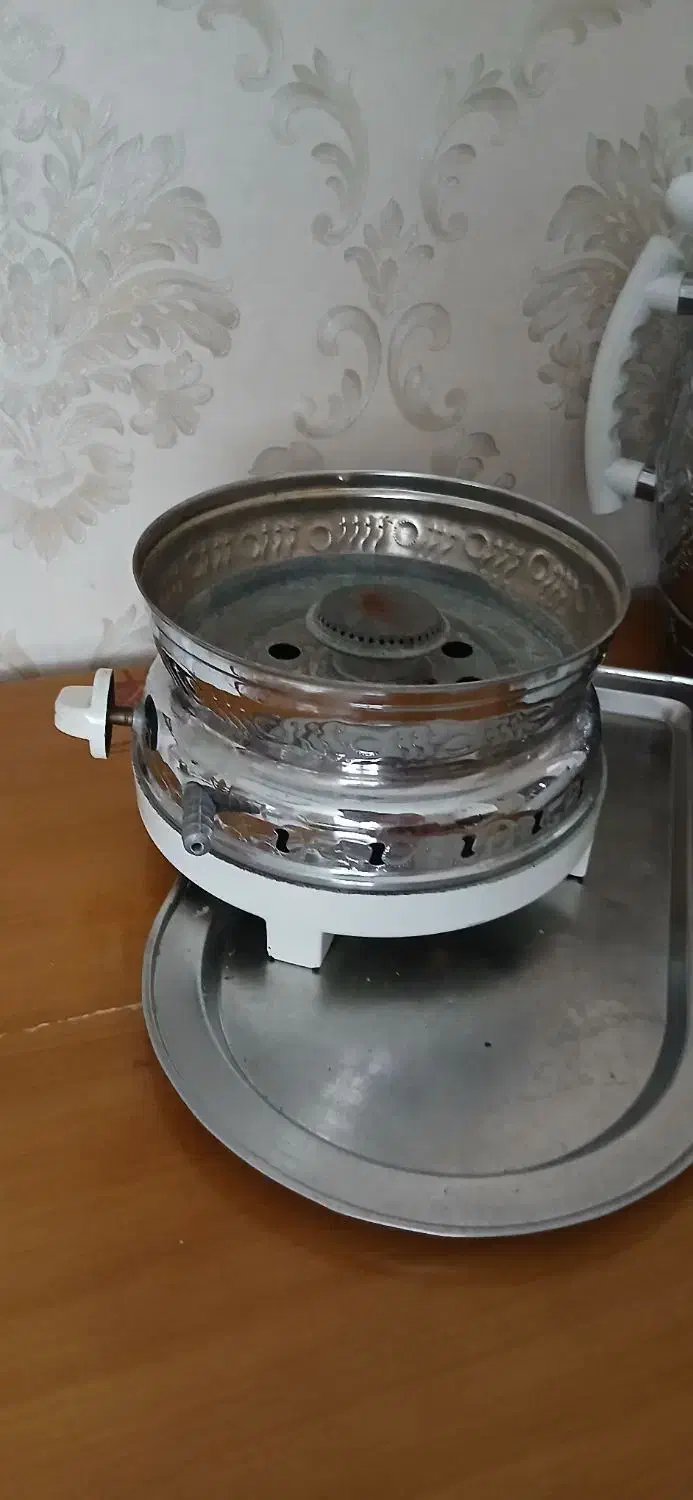 سماور  و قوری گازی  بدون تنوره نو|سماور، چای‌ساز، قهوه‌ساز|بندر انزلی, جهانگانی|دیوار