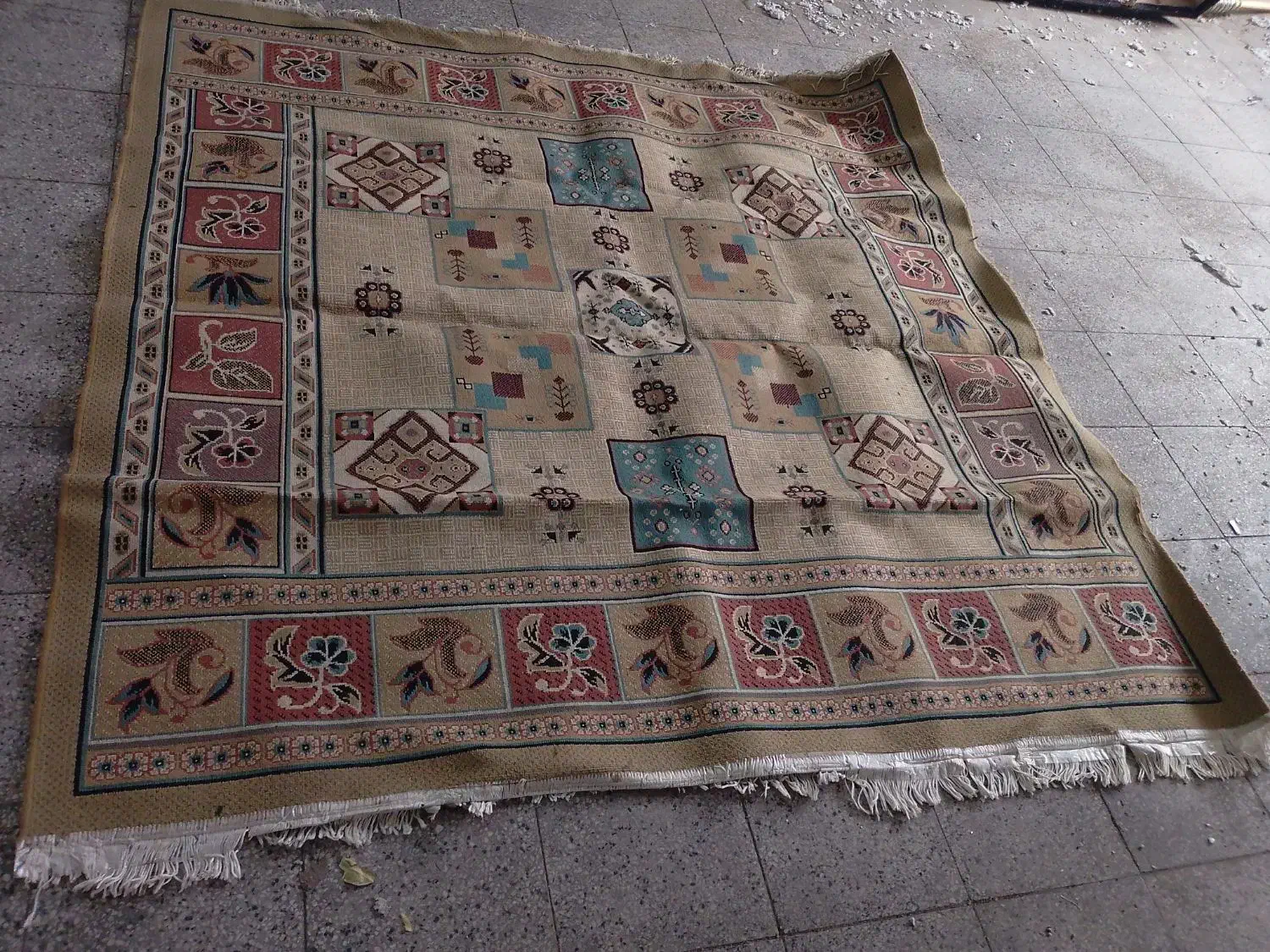 گلیم فرش ۲×۲|گلیم، جاجیم، گبه|دامغان, |دیوار