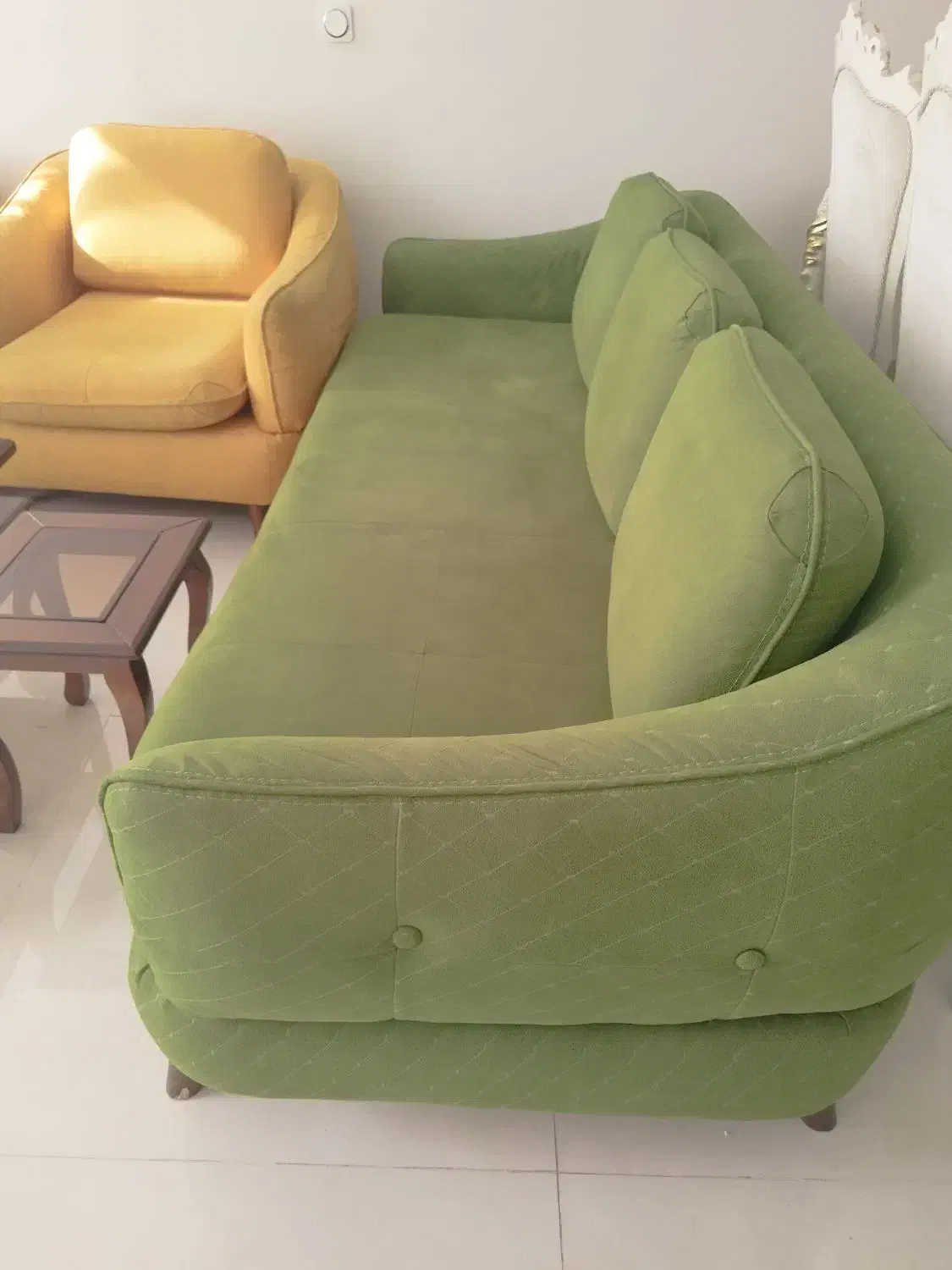 مبل راحتی نیم ست در حد نو|مبلمان خانگی و میز عسلی|تهران, شهرک شهید باقری|دیوار