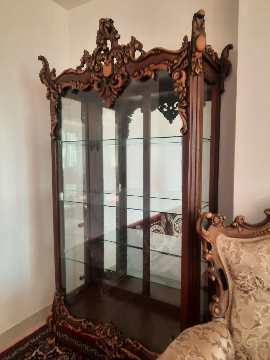 بوفه چوبی در حد نو|بوفه، ویترین، کنسول|زنجان, |دیوار