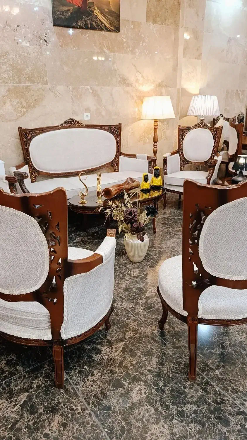 مبلمان و ناهارخوری مدل فرانسوی تشک دوبل|مبلمان خانگی و میز عسلی|تهران, جوادیه تهرانپارس|دیوار