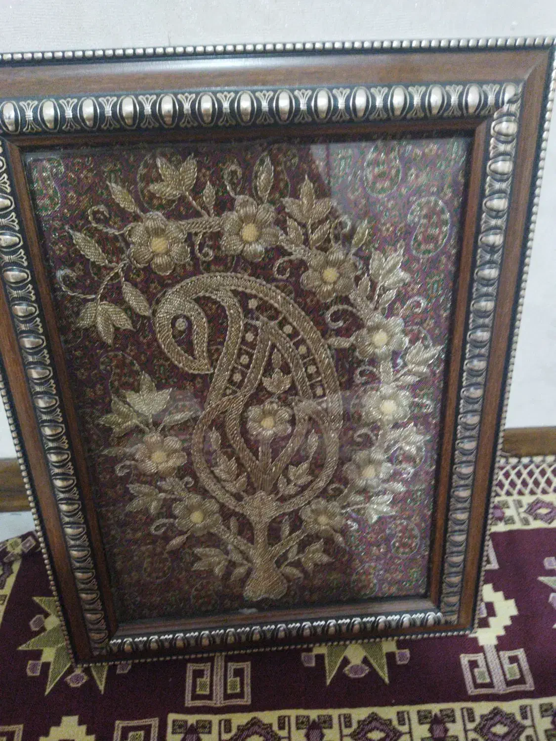 قاب دست بافت|تابلو فرش|اصفهان, بهارستان|دیوار