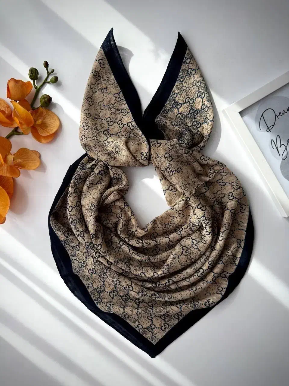 روسری کندویی طرح گوچی|لباس|اقبالیه, |دیوار