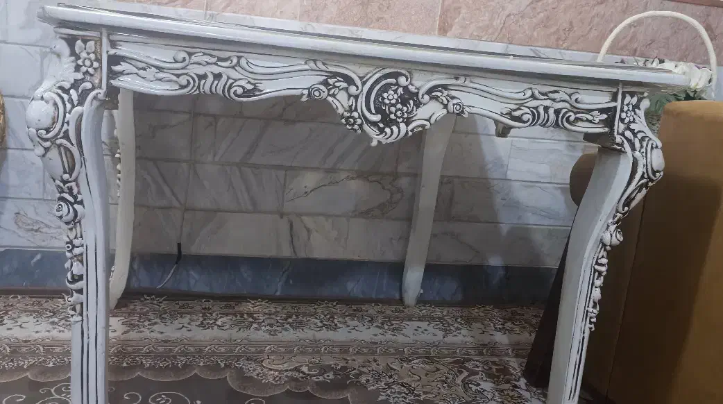 میز غذاخوری تمام چوب منبت|میز و صندلی غذاخوری|قم, ولیعصر|دیوار