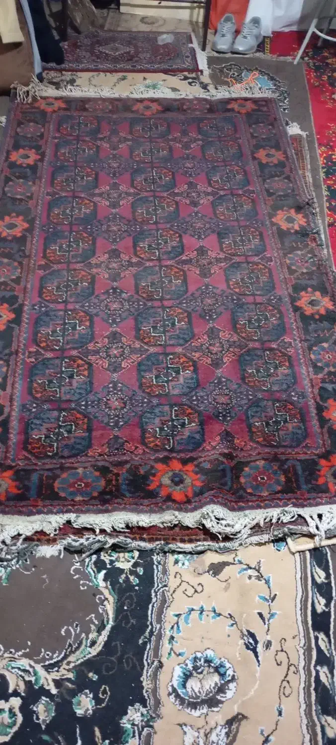 2عدد فرش دست بافت قدیمی|فرش|اهواز, کوی رمضان|دیوار