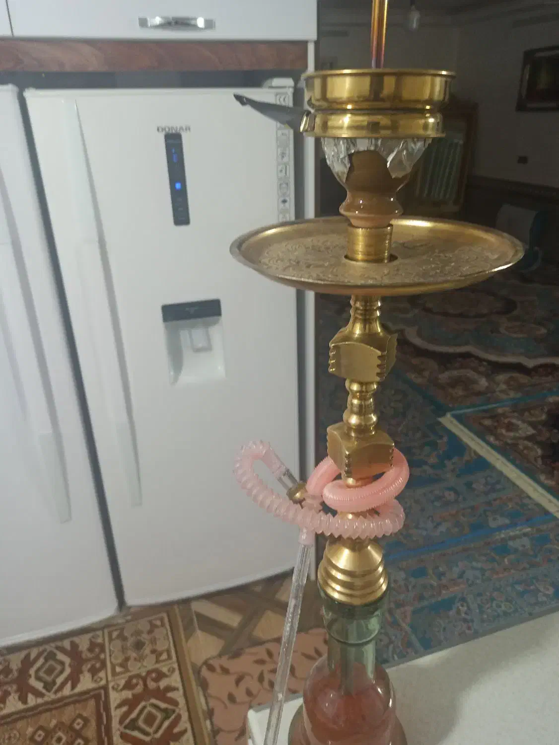 قلیان برنجی سنگین وزن|صنایع دستی و سایر لوازم تزئینی|زاهدان, |دیوار