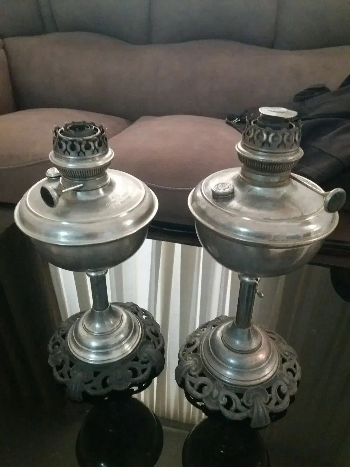 چراغ گردسوزجکی روسی بکر اهنی|کلکسیون اشیاء عتیقه|نیشابور, شهرک بهارستان|دیوار