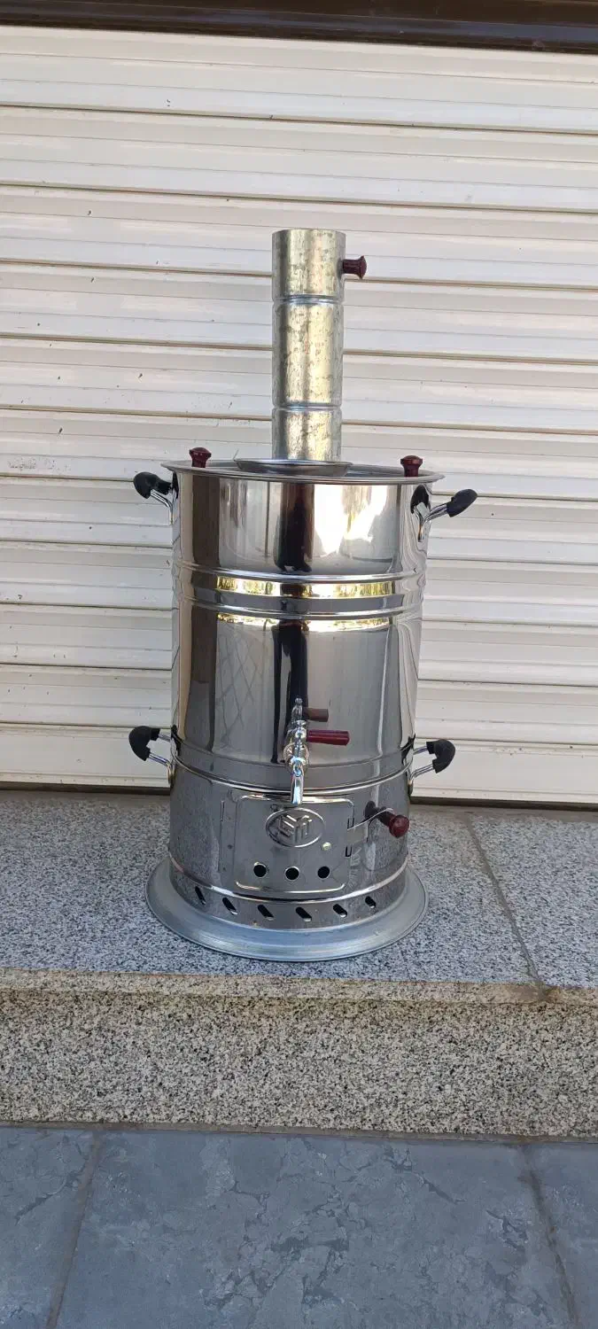 سماور زغالی ورق ضخیم آکبند( ۶و۸و۱۲ لیتر موجود است|سماور، چایساز، قهوهساز|سنندج, |دیوار