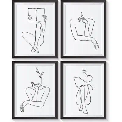 انواع تابلوهای لاین آرت مینیمال|تابلو، نقاشی، عکس|تهران, شهران شمالی|دیوار