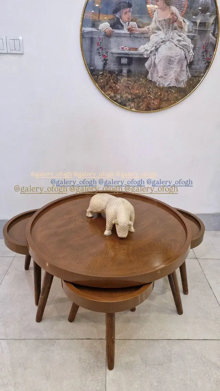جلو مبلی و3عدد عسلی لبه دار کد 103|مبلمان خانگی و میز عسلی|رشت, استقامت ۱|دیوار