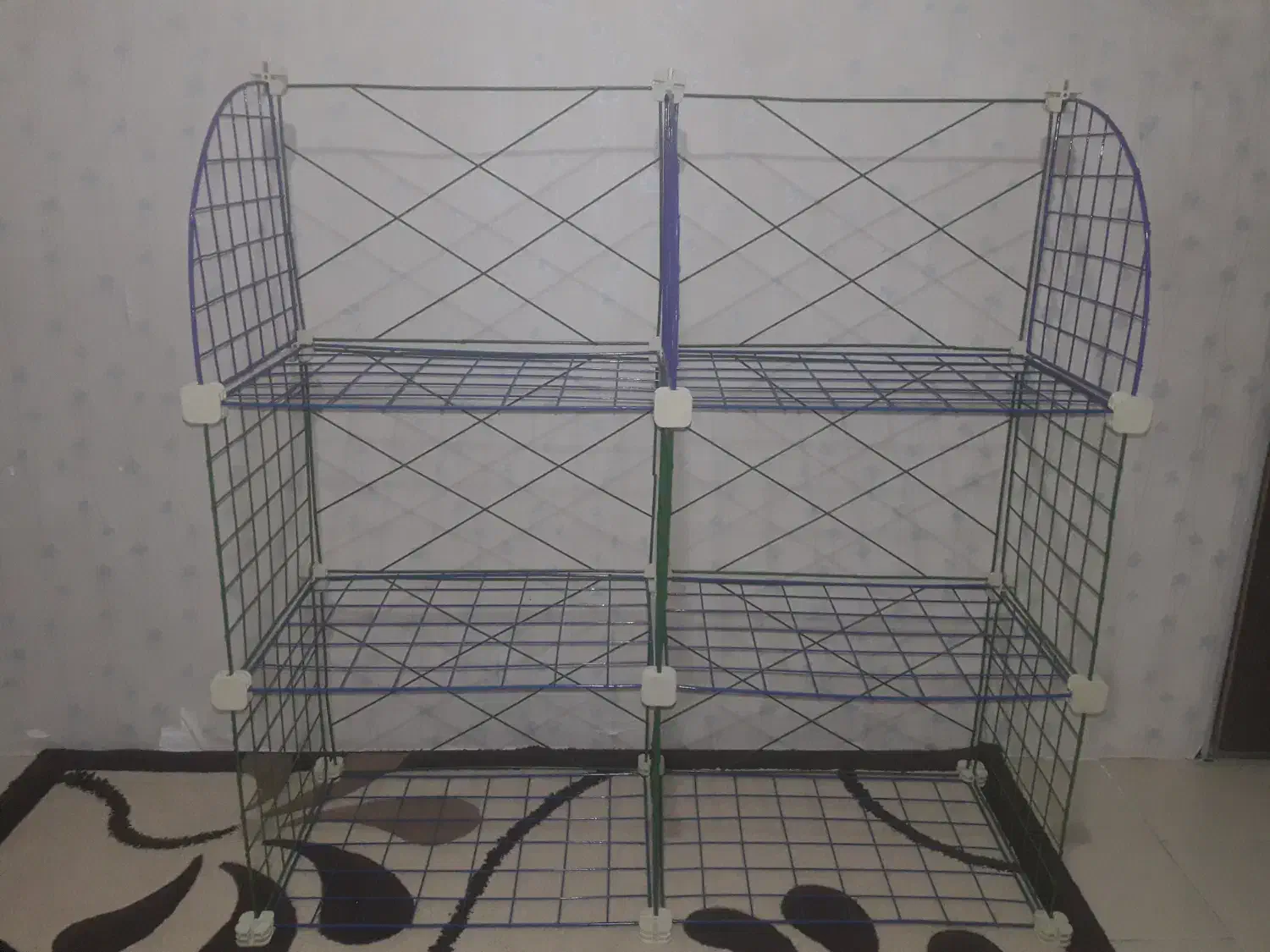 قفسه توری مشبک - قفسه توری فلزی|کتابخانه، شلف، قفسههای دیواری|قوچان, |دیوار